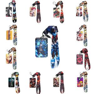 Anime Key Holder Lanyard Neck Rope ID Card Holder