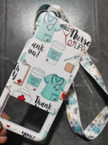 Doctor Nurse Lanyard Key Chains ID Holders Bank Card Neck Strap