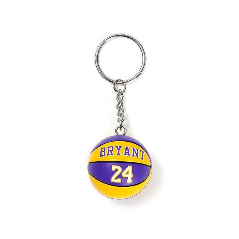 Curry Basketball Keychain Car Key Ring All Star Fan Key Chain Ball Shape