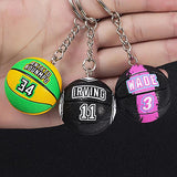 Curry Basketball Keychain Car Key Ring All Star Fan Key Chain Ball Shape