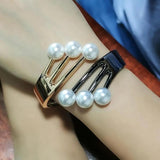 Mixed Metal Charm Cuff Bracelets for Women