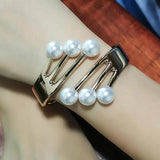Mixed Metal Charm Cuff Bracelets for Women