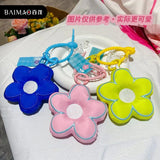 Small Flower Key Chain Plush Pendant for Bag or Car