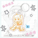 Bocchi The Rock Anime Keychain Yamada Ryo Acrylic Key Ring Pendant