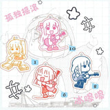 Bocchi The Rock Anime Keychain Yamada Ryo Acrylic Key Ring Pendant