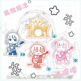 Bocchi The Rock Anime Keychain Yamada Ryo Acrylic Key Ring Pendant