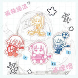 Bocchi The Rock Anime Keychain Yamada Ryo Acrylic Key Ring Pendant