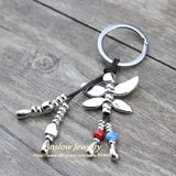 Anslow Dragonfly Keychain Ring For Car Door