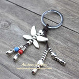 Anslow Dragonfly Keychain Ring For Car Door
