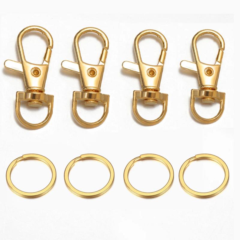 Lanyard Lobster Claw Clasps Kit with Swivel Snap Hooks and Key Rings