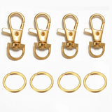 Lanyard Lobster Claw Clasps Kit with Swivel Snap Hooks and Key Rings