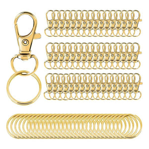 Lanyard Lobster Claw Clasps Kit with Swivel Snap Hooks and Key Rings