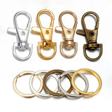 Lanyard Lobster Claw Clasps Kit with Swivel Snap Hooks and Key Rings