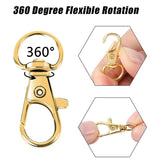 Lanyard Lobster Claw Clasps Kit with Swivel Snap Hooks and Key Rings