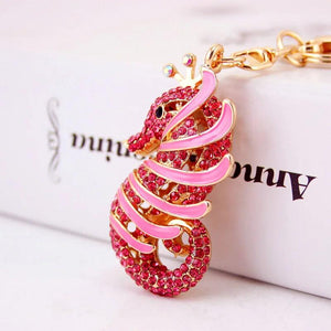 Rhinestone Turtle Keychain - Women Bag Accessory