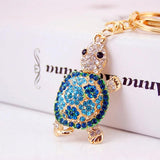 Rhinestone Turtle Keychain - Women Bag Accessory