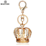 European Crown Rhinestone Car Keychain Full Rhinestone Crown Pendant