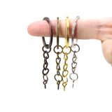 20Pcs 28MM Split Keychain Keyrings for Jewelry Making