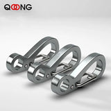 5 PCS Mini Spring Buckle Key Chain 304 Stainless Steel Quick Hook Keychain