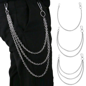 Steel Trousers Hipster Key Chain Punk Big Ring Wallet Belt Chain