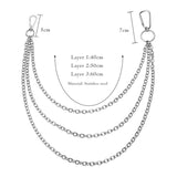 Steel Trousers Hipster Key Chain Punk Big Ring Wallet Belt Chain