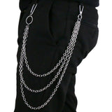 Steel Trousers Hipster Key Chain Punk Big Ring Wallet Belt Chain