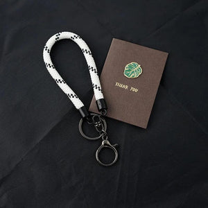 7mm Outdoor Rope Keychain DIY Bag Pendant Phone Keyring Car Anti-lost