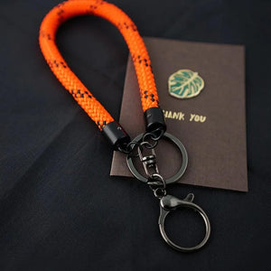 7mm Outdoor Rope Keychain DIY Bag Pendant Phone Keyring Car Anti-lost