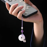 Chinese Retro Jade Buckle Pendant for Mobile Phones, Key Chains, Bags, U Disks