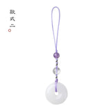Chinese Retro Jade Buckle Pendant for Mobile Phones, Key Chains, Bags, U Disks