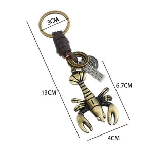 Vintage Style Bronze Alloy Rabbit Robot Charm Car Keychains Key Ring Backpack