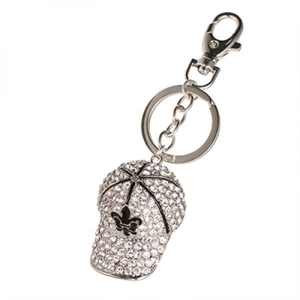 Crystal Hat Keyring Rhinestone Charm Bag Pendant Keychain