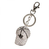 Crystal Hat Keyring Rhinestone Charm Bag Pendant Keychain
