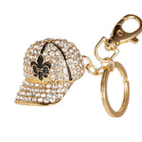 Crystal Hat Keyring Rhinestone Charm Bag Pendant Keychain