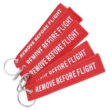 Aviation Embroidered Keychain Remove Before Flight 5PCS/LOT