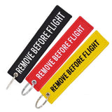 Aviation Embroidered Keychain Remove Before Flight 5PCS/LOT