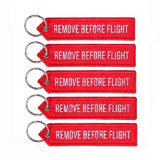 Aviation Embroidered Keychain Remove Before Flight 5PCS/LOT