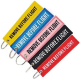 Aviation Embroidered Keychain Remove Before Flight 5PCS/LOT