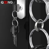 5 PCS 18mm Small Spring Split Key Ring Multifunctional Key Chain Accessories