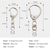20pcs D-Shaped Buckle Hang Swivel Hook for DIY Working