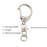 20pcs D-Shaped Buckle Hang Swivel Hook for DIY Working