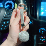 Personalized Rhinestone Keychain Charm Pendant