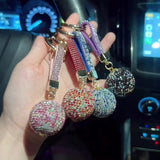 Personalized Rhinestone Keychain Charm Pendant