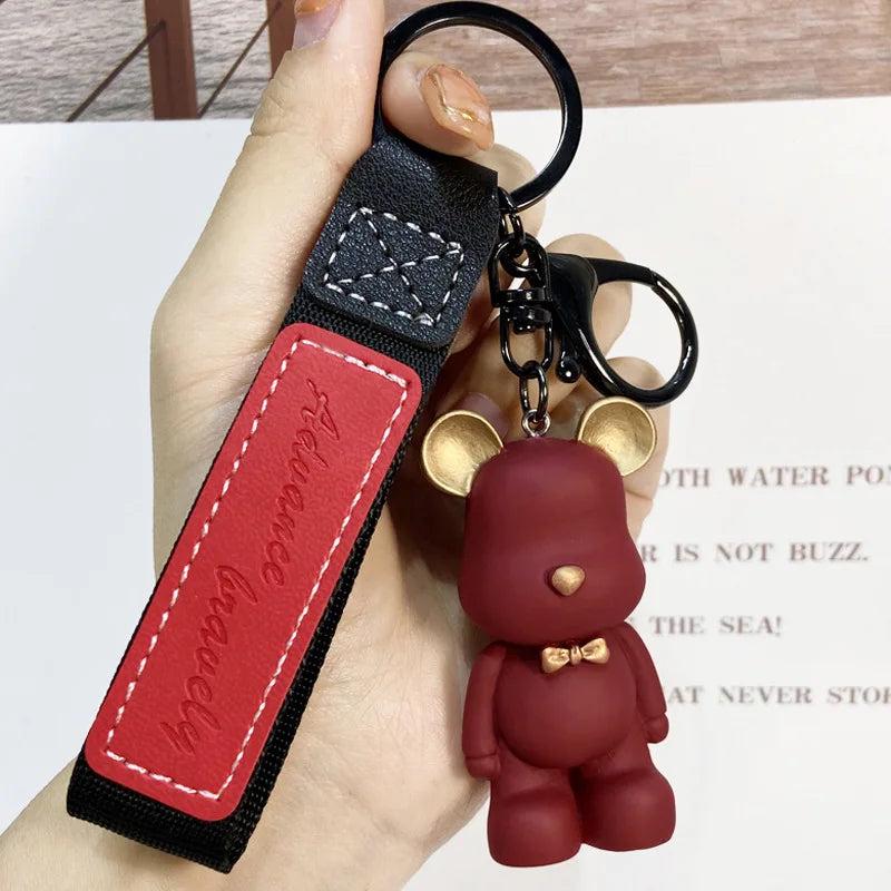 Crystal Blush Animal Crossing Keychain Charms Key Ring Anime Car Key Pendant