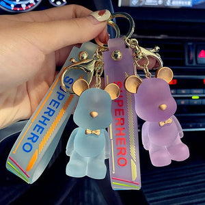 Crystal Blush Animal Crossing Keychain Charms Key Ring Anime Car Key Pendant