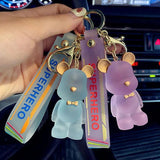 Crystal Blush Animal Crossing Keychain Charms Key Ring Anime Car Key Pendant