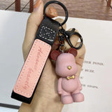 Crystal Blush Animal Crossing Keychain Charms Key Ring Anime Car Key Pendant