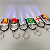 Spain Flag Keychain LED Bottle Opener for Men Women