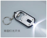 Spain Flag Keychain LED Bottle Opener for Men Women