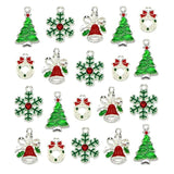 Multicolor Christmas Charms Enamel Pendants DIY Jewelry Making Set